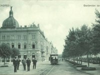 Trg Ante Starčevića 1907. godine, Starčevićev dom.jpg